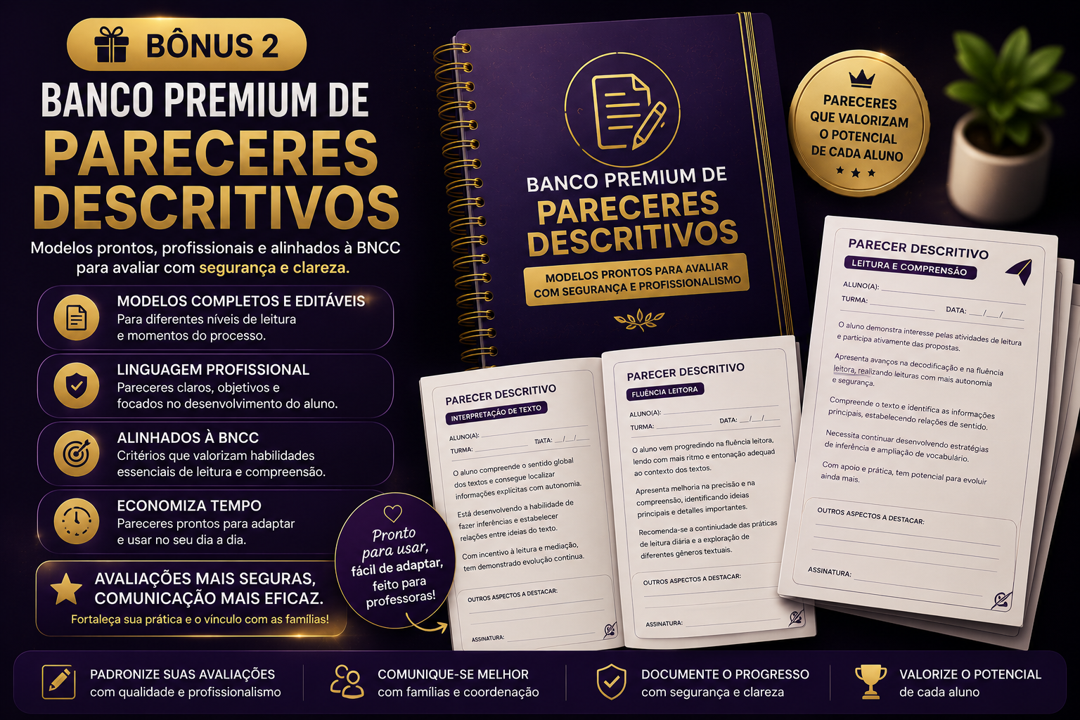 Banco Premium de Pareceres Descritivos